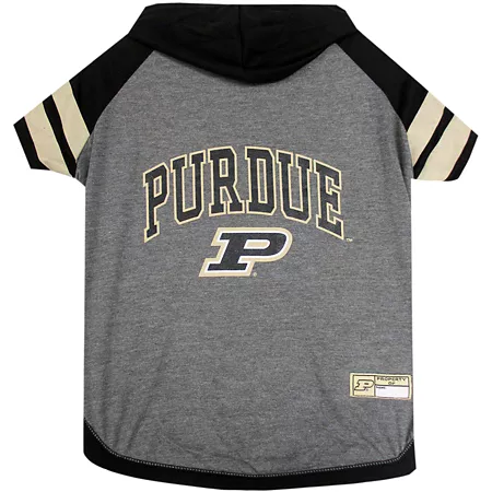 Pets First NCAA Purdue Boilermakers Pet Hooded T-Shirt Dog Shirts