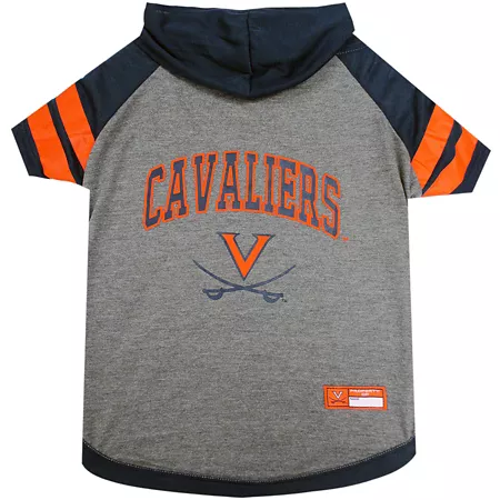 Pets First NCAA Virginia Cavaliers Pet Hooded T-Shirt Dog Shirts