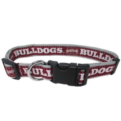 Pets First Adjustable Mississippi State Bulldogs Dog Collar
