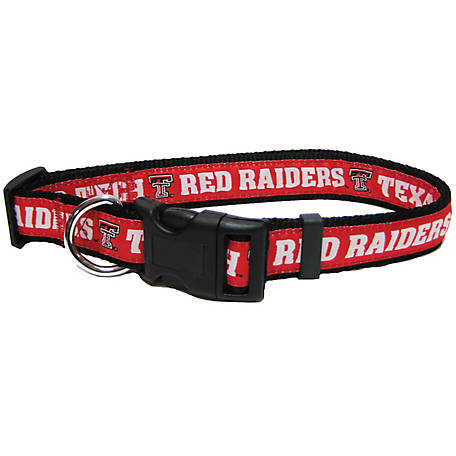 Sporty K9 NCAA Texas Tech Red Raiders Ribbon Dog Collar 