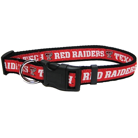 Pets First Adjustable Texas Tech Red Raiders Dog Collar