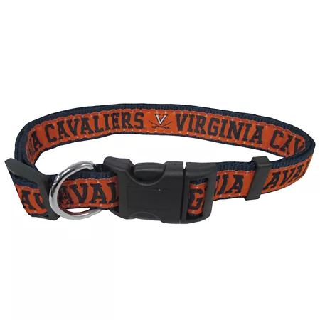 Pets First Virginia Cavaliers Adjustable Dog Collar Dog Basic Collars