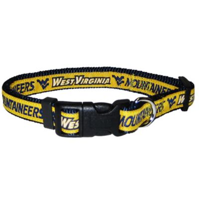 Pets First Adjustable West Virginia Mountaineers Dog Collar