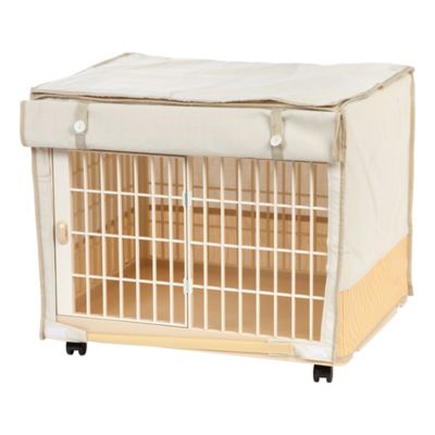 IRIS USA Extra Small Covered Plastic Small Animal Cage, 26.45 in. x 20.27 in., White