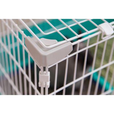 Image showing 5 th IRIS USA Mobile Wire Small Animal House, 33.11 in. x 20.71 in., Green