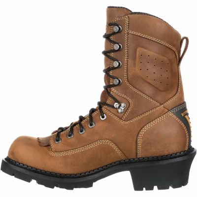 Image showing  Men's Comfort-Core Round Toe Waterproof Logger Boots