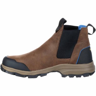 Image showing 5 th Georgia Boot Men's TPU Toe Blue Collar Chelsea Waterproof Work Boots