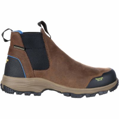 Image showing  Men's TPU Toe Blue Collar Chelsea Waterproof Work Boots