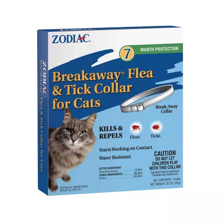 Zodiac Breakaway Flea and Tick Collar for Cats 1 Month Supply Cat Flea & Tick Collars