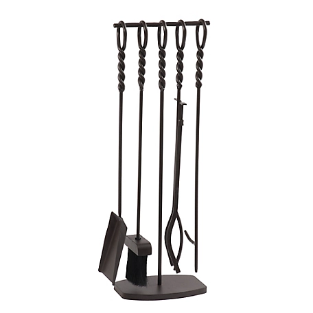 Pleasant Hearth Waverly Fireplace Tool Set, 12.5 in. x 7.25 in. x 29 in., 5-Pack