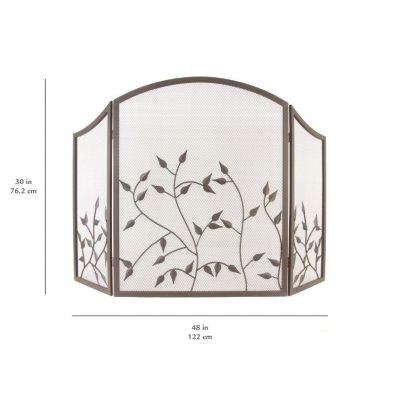 Image showing 5 th Pleasant Hearth 48 in. x 30 in. Waverly Fireplace Screen