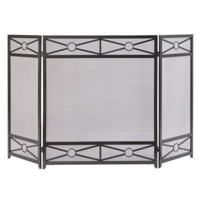 Pleasant Hearth 54 in. x 32 in. Sheffield Mesh Fireplace Screen