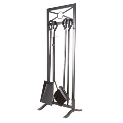 Image showing  Sheffield Fireplace Tool Set, Steel, 5-Pack
