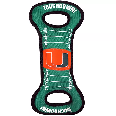 Pets First Miami Hurricanes Dog Field Toy Dog Rope & Tug Toys