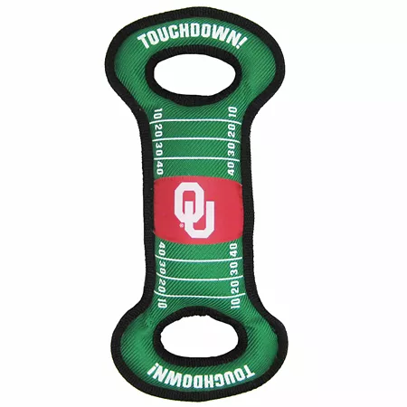 Pets First Oklahoma Sooners Field Dog Toy Dog Rope & Tug Toys