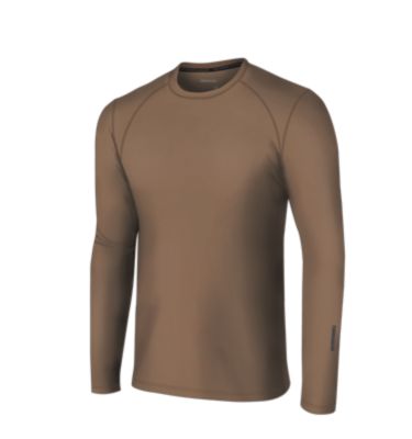 Terramar Men's Long-Sleeve Crew Military Fleece 3.0 Base Layer Shirt