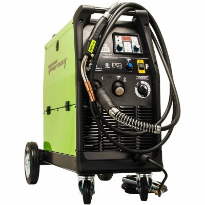 Forney 230V/240A 242 Dual MIG Welder, 15 ft. Gas Hose 7 Argon/CO2 Regulator, Up to 0.045 in. Wire