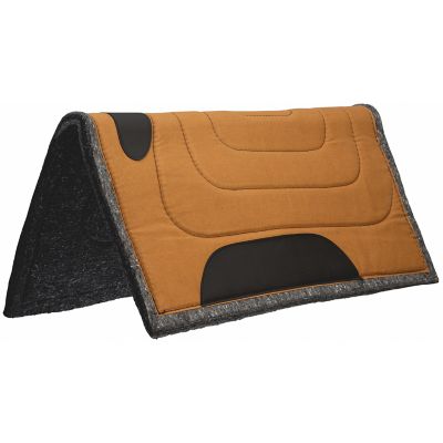 Weaver Leather Canvas Top Saddle Pad, Brown