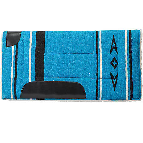 Weaver Leather Fleece-Lined Acrylic Saddle Pad, Blue