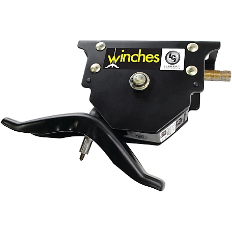 Lippert Components Spare Tire Winch with Offset Cable