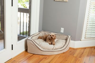 Image showing  Luxury Micro Suede Corner Pillow Dog Bed