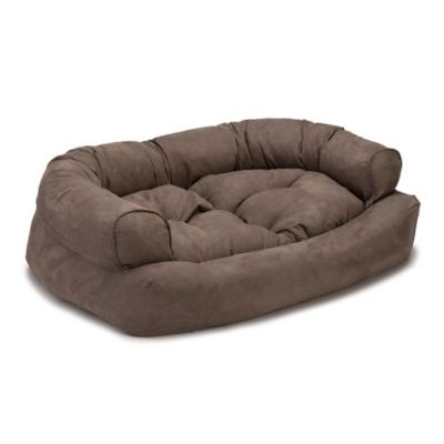 Image showing  Luxury Micro Suede Overstuffed Sofa Dog Bed