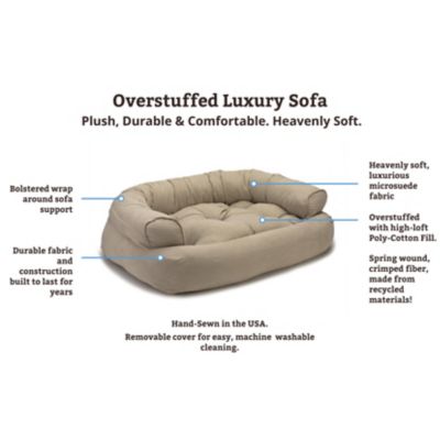 Image showing 2 th Snoozer Luxury Micro Suede Overstuffed Sofa Dog Bed