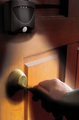 Image showing  15 Lm Battery-Powered Motion-Activated Outdoor Wall Night Lights, 10 pk.