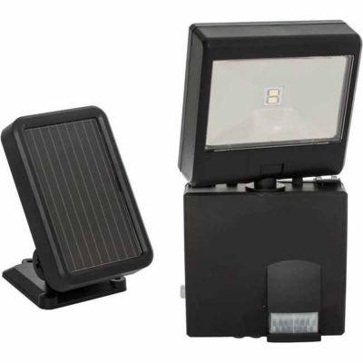 MAXSA Innovations Solar-Powered Square LED Security Spot Light