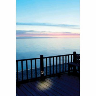 Image showing 5 th MAXSA Innovations Metal Solar Deck Lights, Stainless Steel, 4-Pack