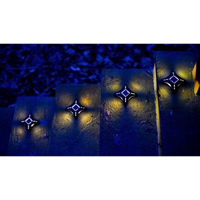 Image showing  Ninja Stars Solar LED Accent Deck Lights, 4-Pack
