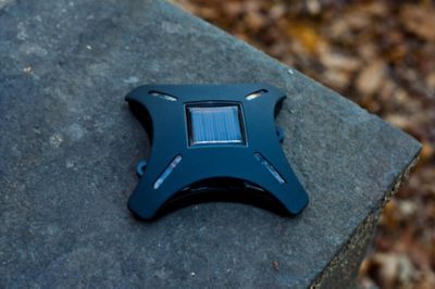 Image showing 10 th MAXSA Innovations Ninja Stars Solar LED Accent Deck Lights, 4-Pack