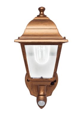 MAXSA Innovations Battery-Powered Motion-Activated Wall Sconce Light, Copper