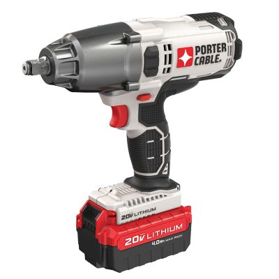 PORTER CABLE 1 2 in. Drive 260 ft. lb. 20V Lithium Ion Brushless Cordless Impact Wrench PCC740LA at Tractor Supply Co