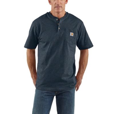 Carhartt Men's Loose Fit Heavyweight Short-Sleeve Pocket Henley T-Shirt, K84-HA9