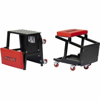 Step stool seat online combo