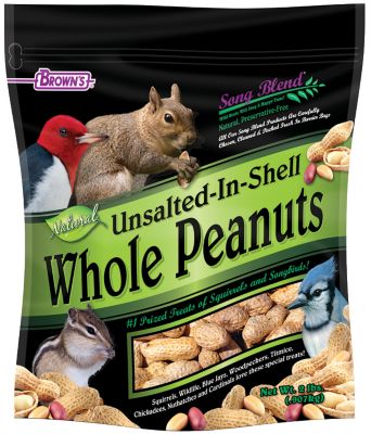 Song Blend Unsalted In-Shell Whole Peanuts Wild Bird Food, 2 lb.