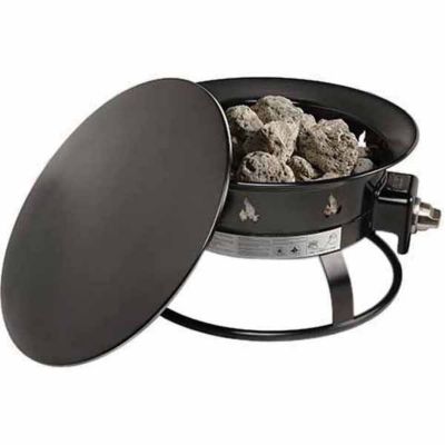 Image showing  Portable Propane Fire Pit Lid with Handle