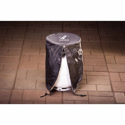 Image showing  Vinyl Propane Tank Cover with Tabletop Feature for Standard 20 lb. Tanks, Black