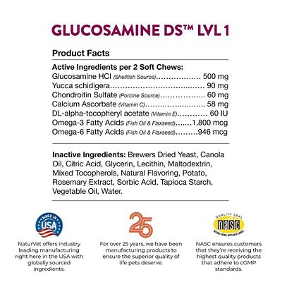 Image showing  Glucosamine DS Soft Chews for Dogs, Level 1, 70 ct.