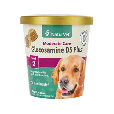 NaturVet Glucosamine DS Plus Soft Chews for Dogs and Cats, Level 2