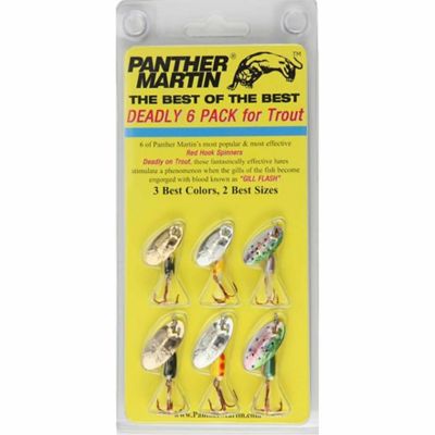 Panther Martin Best of the Best Fishing Lure Kit, 6-Pack