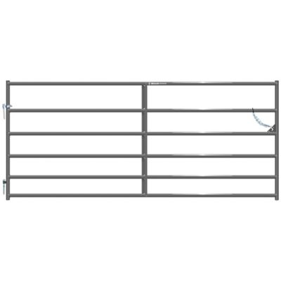 Behlen Country 10 ft. Square Corner Utility Gate, Gray