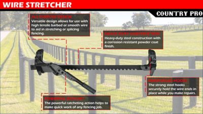 Image showing  Wire Stretcher, Durable Steel Construction, Works with High Tensile, Barbed or Smooth Wire