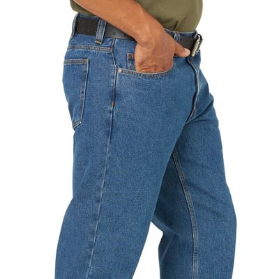 Image showing 5 th Blue Mountain Men's Relaxed Fit Mid-Rise Denim 5-Pocket Jeans