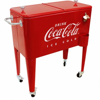 Leigh Country 60 Qt Coca Cola Embossed Ice Cold Cooler At