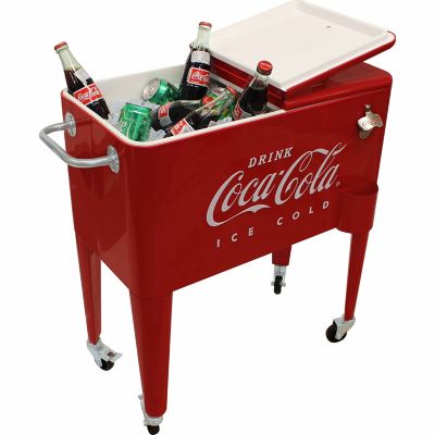 Image showing  60 qt. Coca-Cola Embossed Ice-Cold Cooler