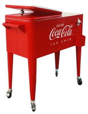 Image showing  80 qt. Coca-Cola Embossed Ice-Cold Cooler