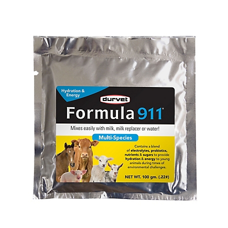 Durvet Formula 911 Energy and Electrolyte Supplement, 100g
