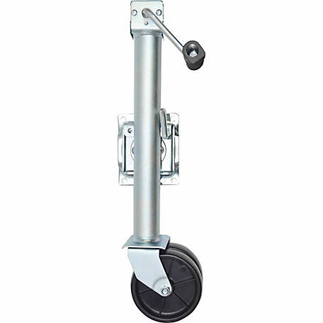 Professional EZ Travel Collection 6 Dual Wheel Trailer Jack Caster 2,000 Pound Rated 